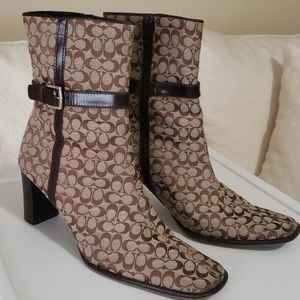 Coach BIbi Small Logo Calf Boot - size 8.5
